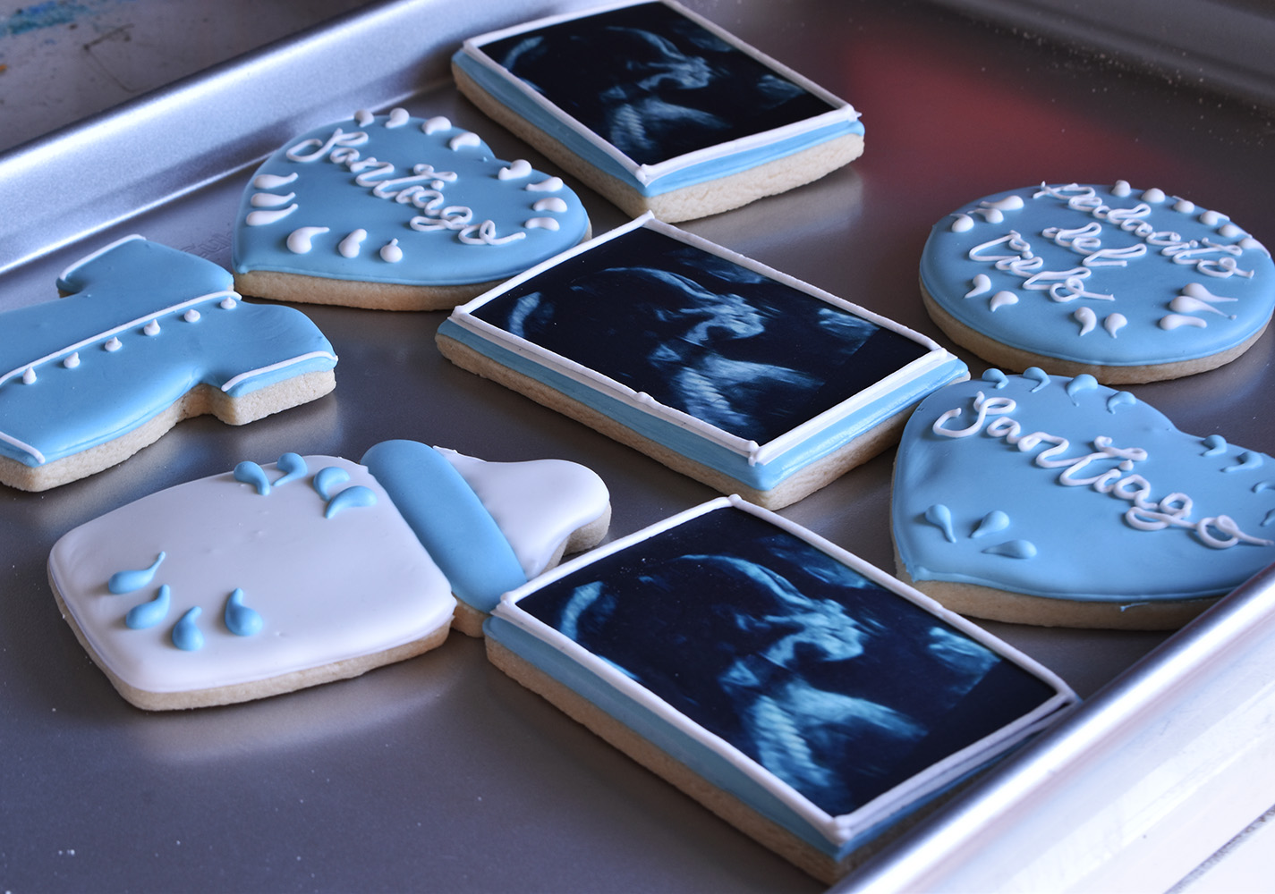 Custom baby shower cookies